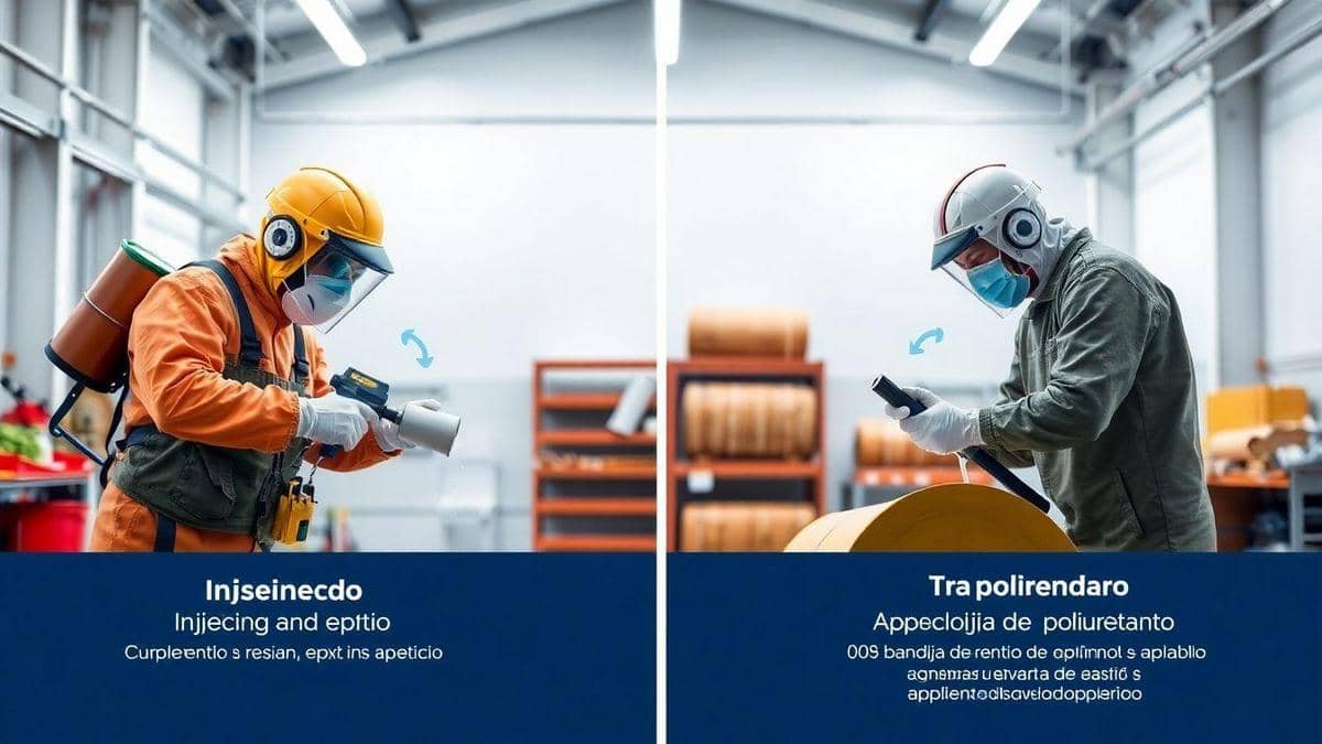 Comparativo: Injeção de Resina Epóxi vs Poliuretano – Qual Usar?